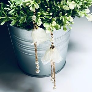 Ivory Flower Earrings